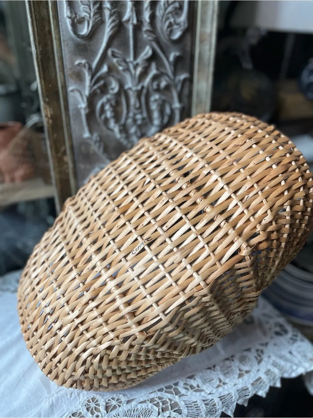Natural Woven Rattan Handled Basket - Home Accents